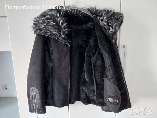 Дамско кожено яке- ново, размер 3 xL, снимка 3 - Якета - 51951281