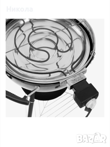 Продавам Електрическо барбекю на дървени въглища Gregman Roast 60, бързо нагряване, колела за трансп, снимка 4 - Друга електроника - 53420842