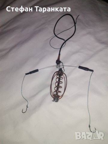 658 монтаж за риболов на шаранови риби с 20 грамова хранилка. , снимка 1