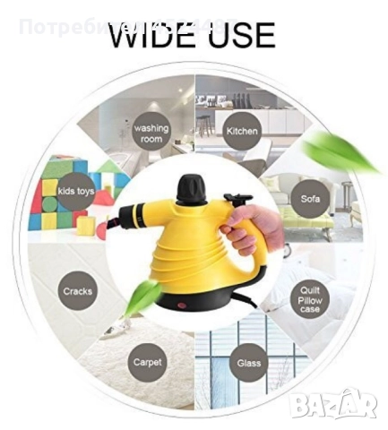 Портативна парочистачка със сменяеми накрайници, снимка 2 - Парочистачки и Водоструйки - 50886362