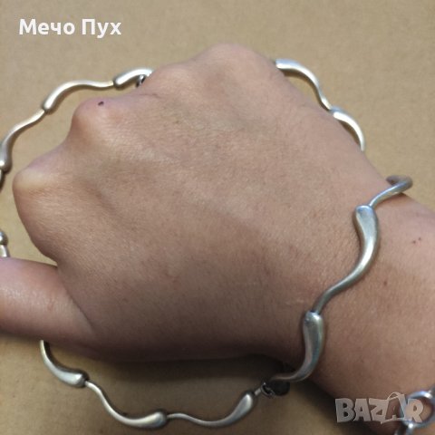 Сребърно двойно колие (187), снимка 11 - Колиета, медальони, синджири - 42392267