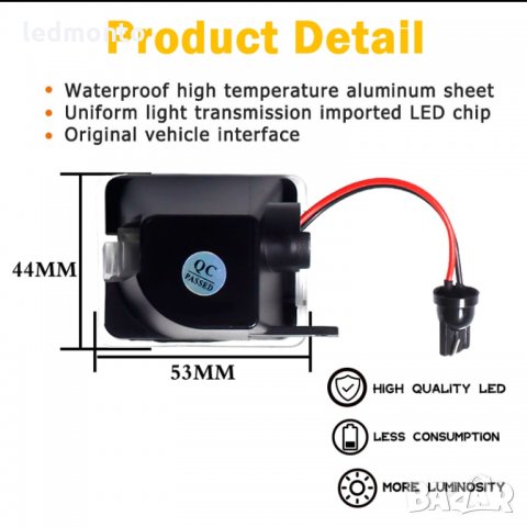 лед странично огледало форд светлина Ford Focus  Kuga C-Max Escape, снимка 4 - Аксесоари и консумативи - 36009501