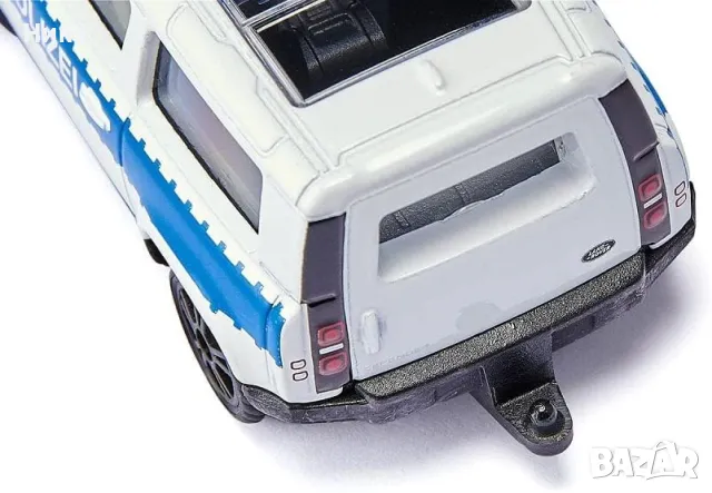 Land Rover Defender Федерална полиция, метална полицейска кола SIKU, снимка 3 - Коли, камиони, мотори, писти - 47601853