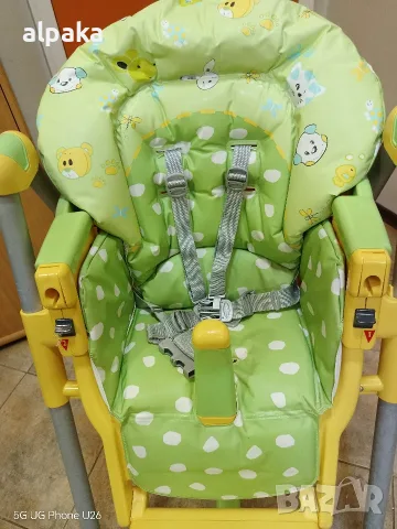 Детско столче за хранене Peg Perego Prima Pappa (My Friends Verde), снимка 3 - Столчета за хранене - 56144825