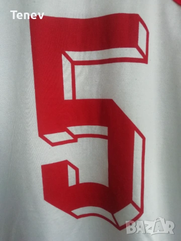 България 1992-1993 Петър Хубчев #5 Adidas мачова оригинална футболна тениска фланелка екип , снимка 3 - Футбол - 53005791