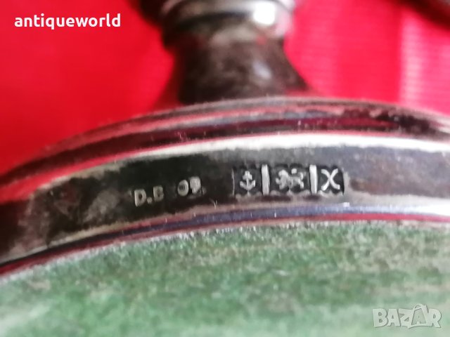 Комплект Английски СРЕБЪРНИ Свещници  123гр., снимка 4 - Антикварни и старинни предмети - 41823608