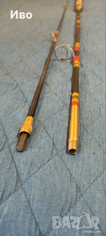 Винтидж спининг въдица, "Super Blactor", произведена от "Tortue la Soie" (Париж)., снимка 3 - Колекции - 53009127