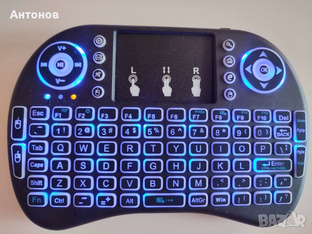 Безжична мини клавиатура СВЕТЕЩА, снимка 4 - Клавиатури и мишки - 41121086