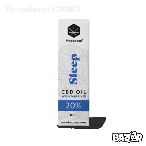 Happease Sleep CBD Oil Mountain River, 20 % пълен спектър, снимка 3 - Други - 44670296