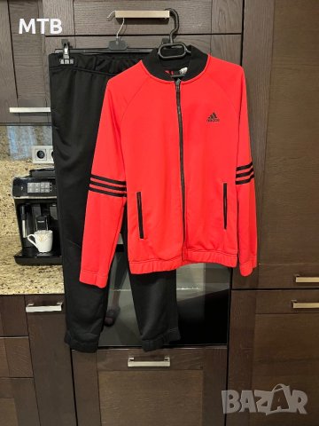 Adidas Дамски екип анцуг  - М Розово и Черно, снимка 3 - Спортни екипи - 44269353