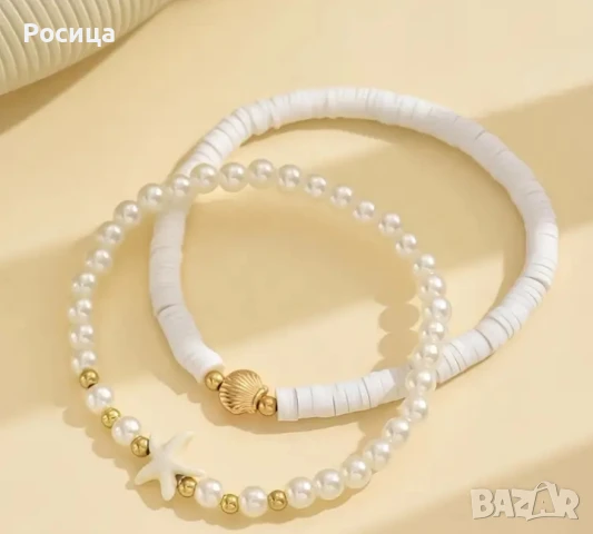 Комплект дамски гривни за крак, снимка 5 - Гривни - 50849720