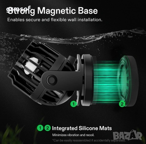 Hsbao W-10 Wave Maker 4000 л/ч – циркулационна помпа за аквариум, снимка 5 - Друга електроника - 53464764