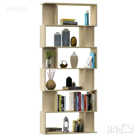 vidaXL Разделител за стая, дъб сонома, 80x24x192 см, инженерно дърво, снимка 3 - Етажерки - 56147754