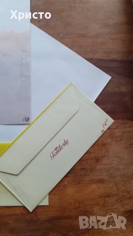 плик и лист за писмо луксозен комплект цветни Пиня Италия Pigna Italy, снимка 8 - Ученически пособия, канцеларски материали - 39194382