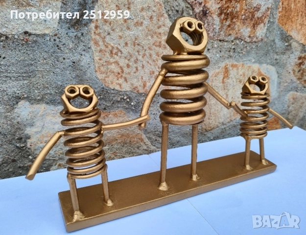 Метални фигури от болтове и гайки, снимка 16 - Статуетки - 51992574