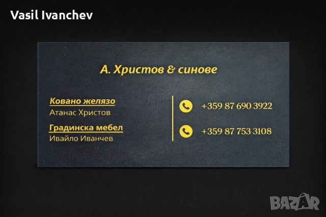 Ковано желязо и градинска мебел