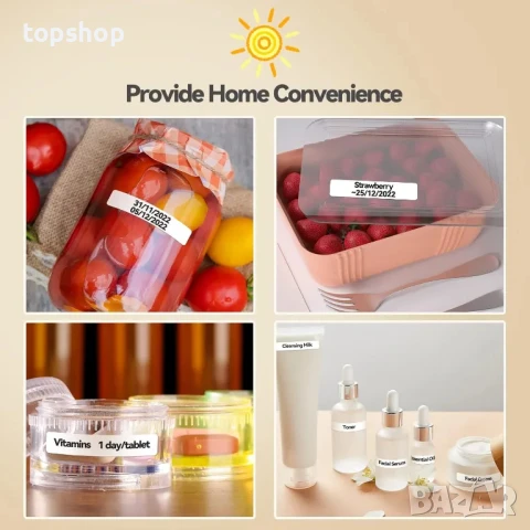 НОВ етикетен ( стикери ) принтер за телефон Pristar P15 с включена ролка. Съвместим с iOS, Android, снимка 8 - Принтери, копири, скенери - 50542405