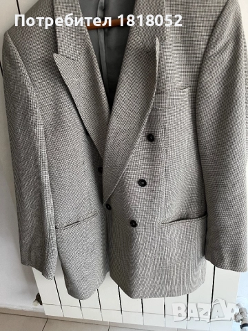 Мъжко леко сако в десен пепит