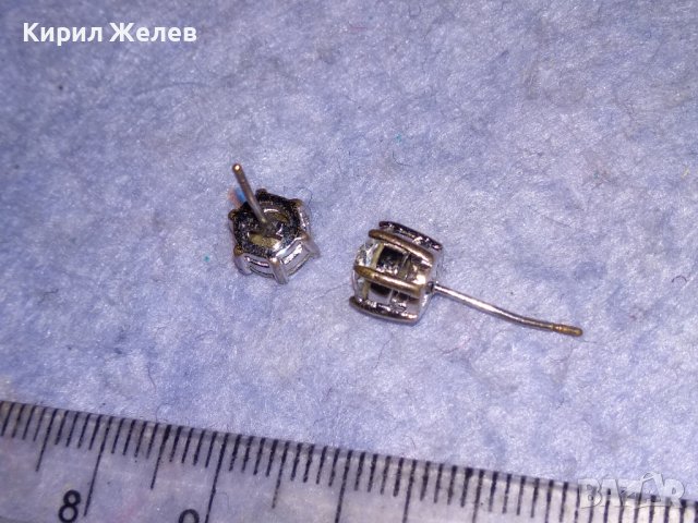 ОЧАРОВАТЕЛНИ ПОСРЕБРЕНИ БРОНЗОВИ ВИНТИДЖ - АРТ ОБЕЦИ с БЛЕСТЯЩИ ФАСЕТИРАНИ ПЛАНИНСКИ КРИСТАЛИ 38216, снимка 10 - Обеци - 40940547