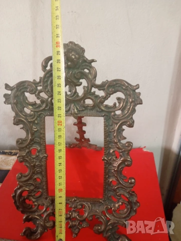 Барокова настолна рамка за снимка, снимка 3 - Други ценни предмети - 53664927