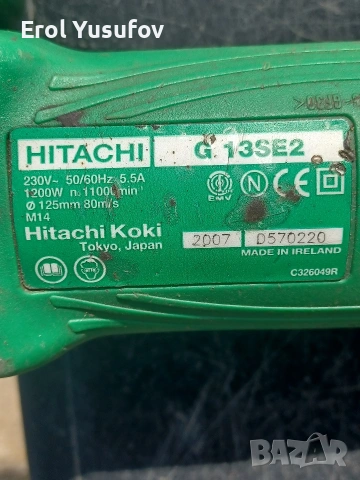 Hitachi, снимка 6 - Ъглошлайфи - 53686018