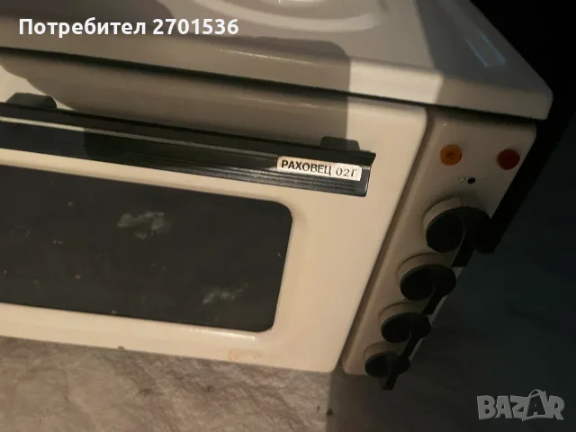 Готварска печка Раховец газ и ток, снимка 4 - Печки, фурни - 55936986