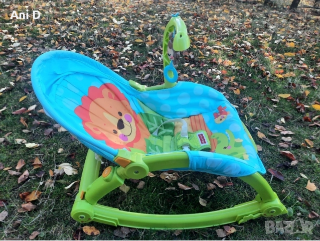 Бебешки шезлонг-люлка Fisher Price, снимка 2 - Детски шезлонги - 52343471