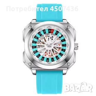 VA VA VOOM спортен часовник с функция за рулетка,силиконова каишка, светещ квадратен циферблат,3ATM, снимка 8 - Мъжки - 52746469