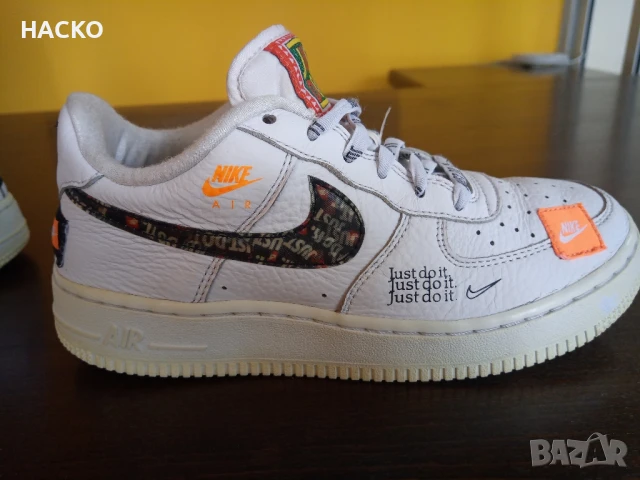 ПРОМО Nike Air Forse 1 Just Do It Paik Jdi Номер 37,5 Стелка 23,5 см. 100% Оригинални Внос от Англия, снимка 8 - Детски маратонки - 50446890