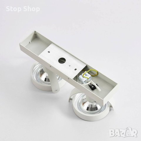 Прожектор Arcchio 'Lieven' (модерен) в бял алуминий за кухня (2 крушки, G9) - таванно осветление, та, снимка 4 - Лампиони - 42231709