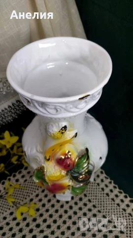 Ваза с 3 Д плодове от Италия , снимка 2 - Вази - 51305652
