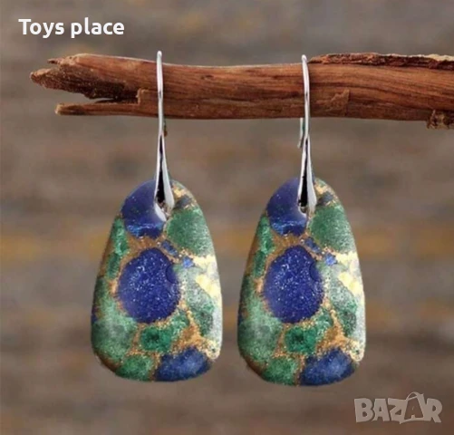 Разкошни бохемски геометрични висящи обеци