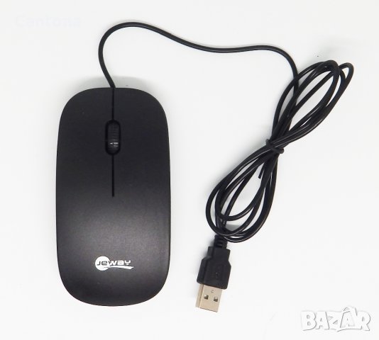 Оптична мишка JeWay жична JM-1121 USB Black -1600 dpi, снимка 2 - Клавиатури и мишки - 40002490