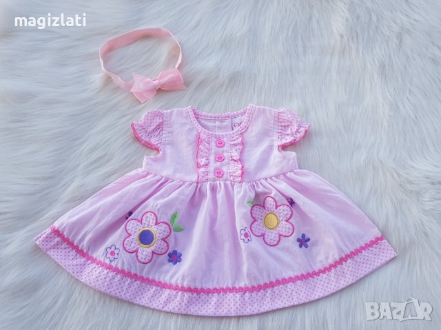 Бебешка рокля 0-3 месеца, снимка 1 - Бебешки рокли - 41671118