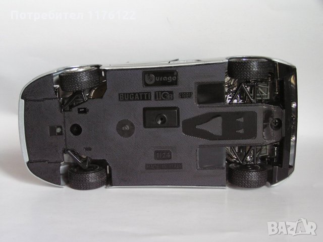 Bburago 1/24 '91 Bugatti EB 110 Бураго Бугати Made In Italy, снимка 8 - Коли, камиони, мотори, писти - 35841433