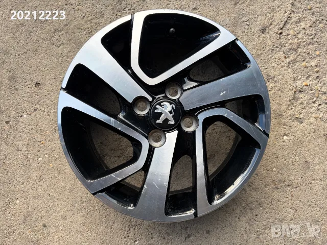 1 брой алуминиева джанта за Peugeot 108  15, снимка 3 - Гуми и джанти - 56214886