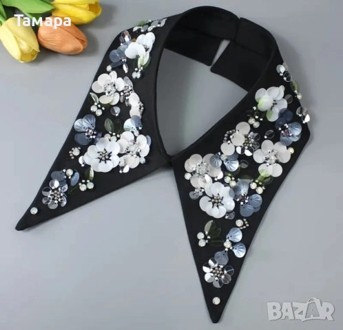 Изключително красива яка❤️, снимка 2 - Колиета, медальони, синджири - 53452507