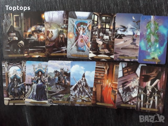 Вълшебни 78 таро карти - Wizards Tarot на Barbara Moore, снимка 11 - Карти за игра - 34659243