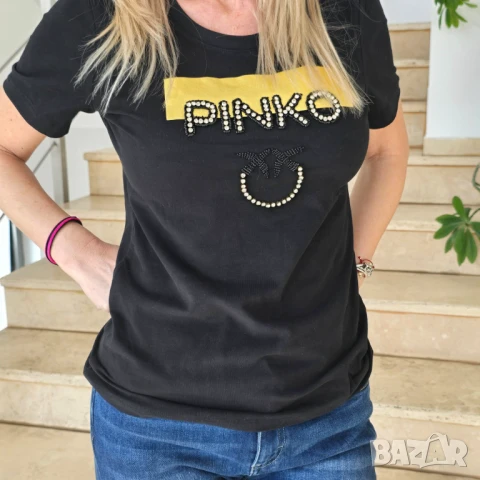 дамски тениски pinko  burberry diesel celine versace chanel , снимка 2 - Тениски - 51142267