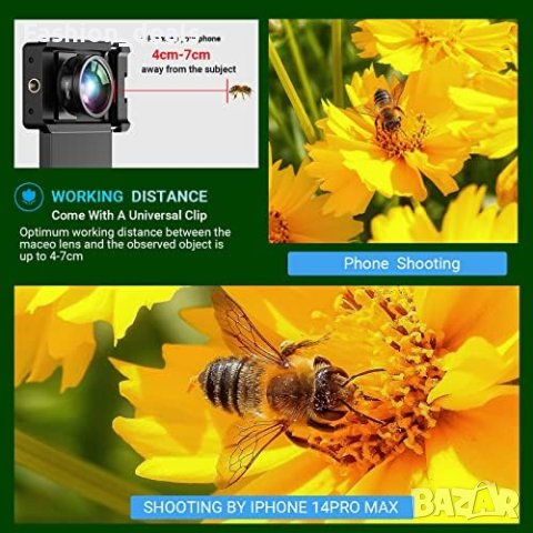 Нов обектив за камера мобилен телефон Iphone Samsung Onepluse смартфон, снимка 3 - Друга електроника - 41100970