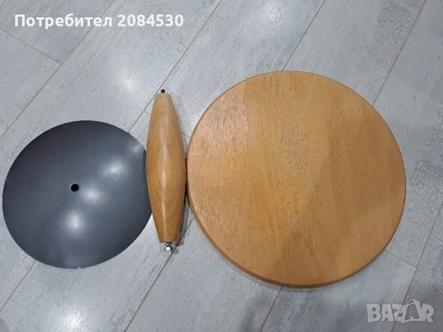 Помощна маса дърво и стомана/Австрия , снимка 6 - Маси - 48950321