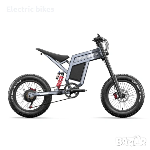 Електрически велосипед Shengmilo S900 60V 30Ah – 20” Fat Tire, снимка 5 - Велосипеди - 53735630