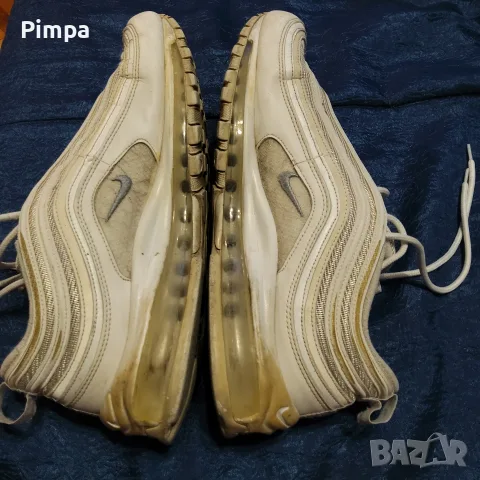 Nike air max 97 triple white маратонки , снимка 4 - Маратонки - 56060888
