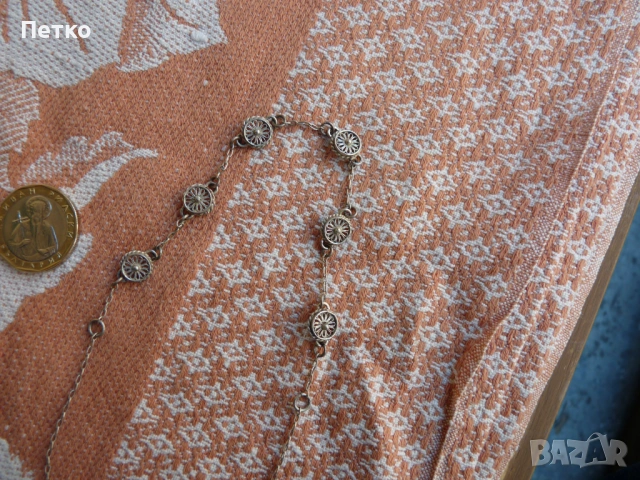 Старо сребърно колие, снимка 3 - Антикварни и старинни предмети - 53132414