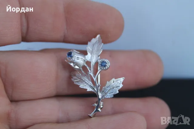 Сребърна брошка , снимка 6 - Други - 50413324