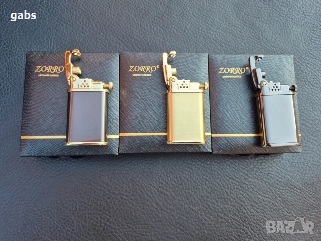 Луксозна бензинова запалка ZORRO в подаръчна кутия,Z602, снимка 5 - Запалки - 53144216