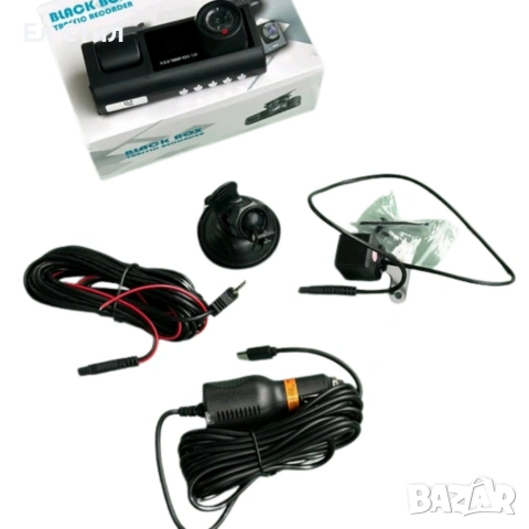 Видеорегистратор Black BOX Super HD 1296P + задна камера, снимка 6 - Аксесоари и консумативи - 53565369