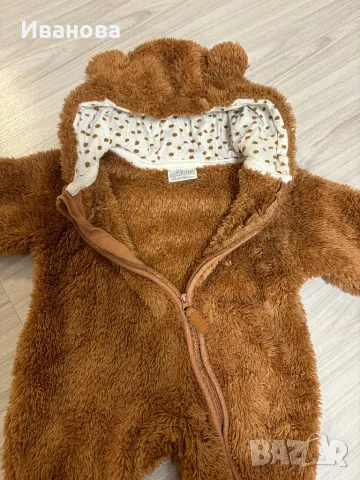 Плюшен ромпър, снимка 2 - Бебешки гащеризони - 49816464