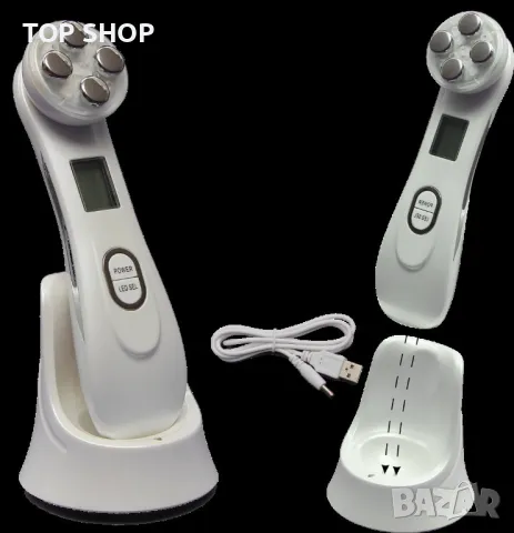 Мултифункционален инструмент за красота на лицето RF и EMS, снимка 5 - Масажори - 48474657