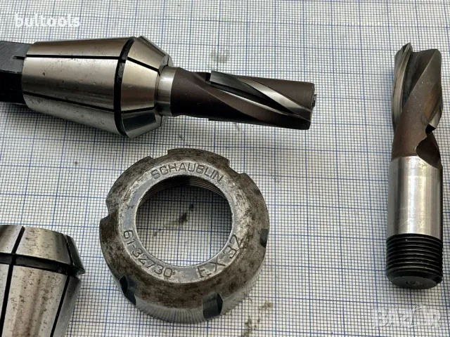 Цанги Шаублин / SCHAUBLIN ER-32 / ESX-32 + патронник, снимка 7 - Други машини и части - 32953374